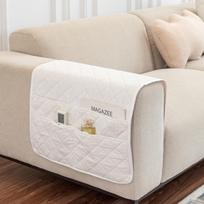 Universal Sofa Armrest Organizer with Storage Pockets for Magazines and Remotes 50*90cm One Piece