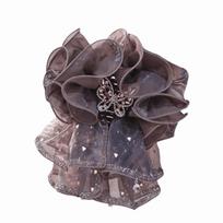 Large Bow Women Shark Clip Retro Ribbon Grab Clip Shark Clip Hair Claw Clips  Princess Headdress Style 4