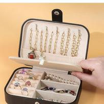 Elegant Gold Hot Stamping Jewelry Box for Earrings, Studs, Rings, and Necklaces
