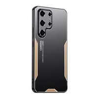 Skirta Samsung Galaxy S25 Ultra dėklas Metalinis aliuminio dangtelis Apsaugantis objektyvą Matinis dėklas Apsaugantis nuo pirštų atspaudų Metalas+TPU aluminum&Galaxy S25 Ultra auksas