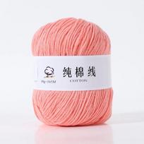 50g New Pure Cotton Medium Thick Yarn DIY Soft Crochet Yarn Skin Friendly Hand Knitted Yarn Scarf Sweater Hat Craft rožinė