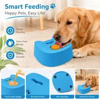 Interactive Dog Slow Feeder Toy Press Dispensing Food Puzzle Automatic Pet Feeder for Slow Eating and Mental Stimulation One Size