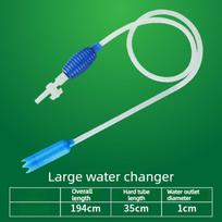 Aquarium Siphon Vacuum Cleaner Manual Gravel Cleaner Water Changer Fish Tank Syphon Pump Safe Cleaning Tool Accessories (as the picture,L)