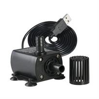 Mini Ultra Quiet Submersible Pump Aquarium Garden Pond USB Fountain Water Pump DC 5V 250L/H QR50A juoda