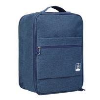 Hangable Folding Shoe Bag Big Waterproof Portable Multifunctional Shoe Storage Traveling Bag tamsiai mėlyna spalva