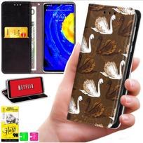 Etui Typu Portfel Do Motorola Moto G06 / G06 Power - Pokrowiec Bluemoon Nadruk + Szkło 9H