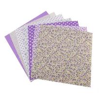 7Pcs Purple Color Series Cotton Fabric Pure Cotton Material Patchwork Cloth  DIY Patchwork Craft violetinė
