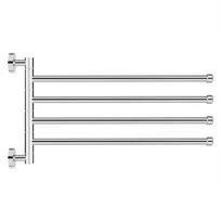 Chrome Finish Swivel Towel Rack Silver Swing Out Towel Holder  Bathroom Kitchen Laundry Room
