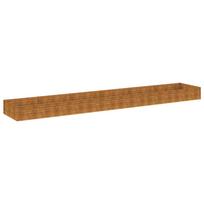 vidaXL Aukštas sodo lovelis, 579x100x36cm, Corten plienas