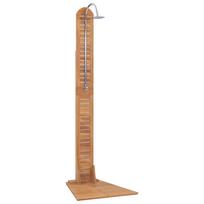 vidaXL Sodo dušas, 70x75x204 cm, tikmedžio medienos masyvas