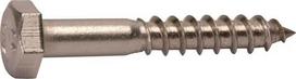 Medvaržtis 10x40mm, 17mm šešiakampė galvutė, nerūdijantis plienas, DIN 571 Kramp 5711040RVSA4