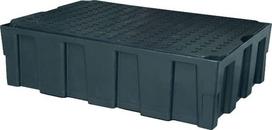Nuvarvėjimo padėklas plastikinis juodas 224L, 600kg, 1205x805x340mm Cemo 8278CEMO