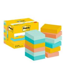 Lipnūs lapeliai 3M Post-it® Beachside, 38mmx51mm, 12 vnt. po 100 lapelių