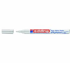 Žymeklis Edding 751 lako pagrindu, apvaliu galiuku, 1-2mm, skirtas dekoravimui, baltos spalvos
