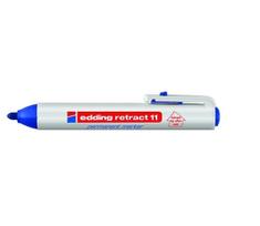 Permanentinis žymeklis Edding 11,apvaliu galiuku, 1,5-3mm, automatinis, mėlynos spalvos