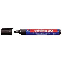 Žymeklis popieriui Edding 30 brilliant, apvaliu galiuku, 1.5-3mm, juodos spalvos