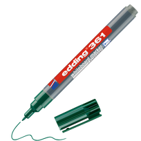 Žymeklis baltai lentai Edding 361, apvaliu galiuku, 1mm, žalios spalvos