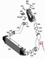 Mercedes Benz C 180 200 220 250 280 300 320 350 CDI kompresorius Ladeluftschlauch Originalus A2045283182