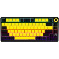 LORGAR KBP7075W, Wireless 75% Mechanical Gaming Keyboard Pro, Black/yellow, EN layout