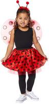 „Ladybug“ dryžuotų taškelių sijonėlio komplektas 3-8 metų vaikams