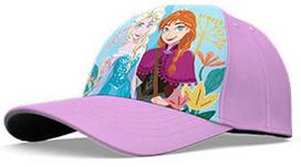 Kepurė „Disney“ vaikiška beisbolo kepuraitė „Frozen“ su violetinėmis gėlėmis, 52 cm