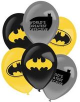 Usorteret Batman balloner, 6 stk