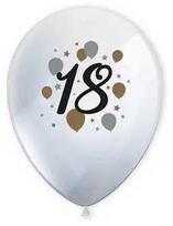 Su gimtadieniu Milestone Su gimtadieniu 18 balionų, 6 vnt. 11 colių (27,5 cm)