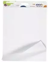 Stickxb4N Bloknotas konferencijų stovams StickN 21509, lipnus, 762x635mm, baltas, 30 lapų