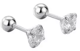 Helix auskarai Clear 5mm