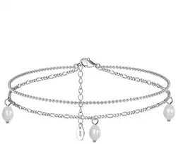 Sidabrinė kojos grandinėlė Pearlchain
