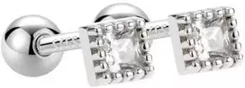 Helix auskarai Luxe Clear