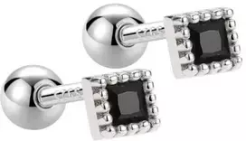 Helix auskarai Luxe Juodas