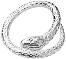 Sidabrinis žiedas Snake