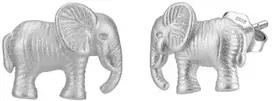 Sidabriniai auskarai Elephant