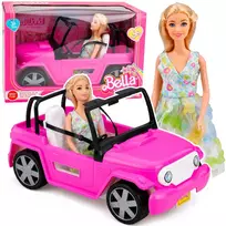 Lean Toys Lėlė su automobiliu 30 cm