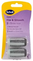 Scholl Expert Care File & Minkštinantis 2in1 Roller Heads Pedicure