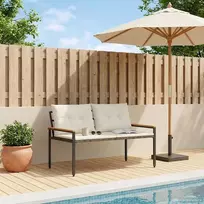 Lauko suolas 2 -Seater 116 x 67,5 x 72 cm poliratanas