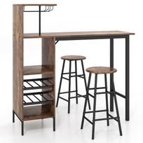 Baro stalo rinkinys 120 x 40 x 120 cm 3 vnt.