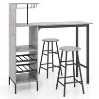 Baro stalo komplektas 120 x 40 x 120 cm 3 vnt.