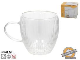 Dvigubo stiklo puodelis Kitchen&GO, skaidri sp., 0.25 l