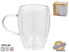Dvigubo stiklo puodelis Kitchen&GO, skaidri sp., 0.35 l