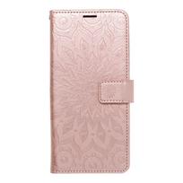 MEZZO knygos dėklas XIAOMI Redmi Note 14 PRO 4G mandala rožių auksu