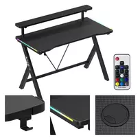 Rašomasis stalas „Huzaro Hero 1.9 RGB Black“
