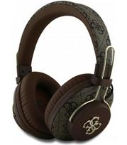 Rudos belaidės ausinės "Guess PU 4G Metal Logo ENC Wireless Headphone"