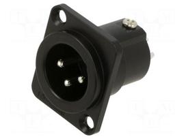 Connector: XLR | socket | male | AC | 15A | 133V | PIN: 3 | IP40 | straight
