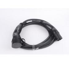 Evaka EV Charging Cable Type 2-Type 2, 22 kW, 32 A, 5 x 6 mm2, 1 x 0.5 mm2, 5 m | ITGAM3871 | Black