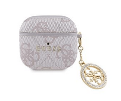 Guess 4G Script PC/PU Charm Case for Apple AirPods 4