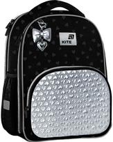Forminė kuprinė KITE Black&Silver, M, 38 cm, juodos sp.
