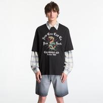 New Era OS Graphic Tee UNISEX Black - Dydis S (60856191 Marškinėliai)
