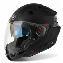 Atverčiamas modulinis motociklininko šalmas Airoh Executive Black Matt